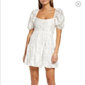 Frankie Tiered Mini Dress. Size Small. White. Only worn once
